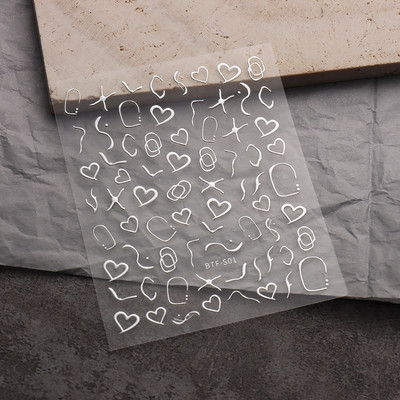 Üreges pillangós matricák körmökhöz Holografikus fényvisszaverő csillagok körömdizájn lézerarany ezüst körömdíszítő csúszkák manikűr LEBTF