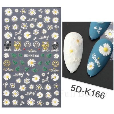 Lenyűgöző márvány vonalú matricák körmökön Királykék Virágzó Füstmatricák Manikűr 5D Dombornyomott Golden Wave Csúsztatók LA5D-K174