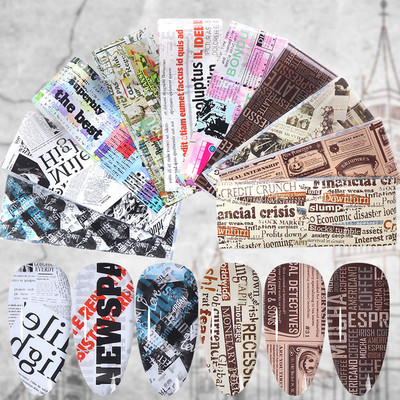 Holografikus króm lézeres körömfólia matricák csillogó fémes hatású körömdíszítő matricák csúszó manikűr dekorációk LEXKH02