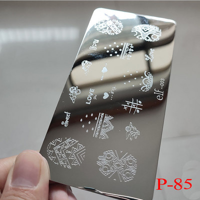 1db Nail Art luxus márka logó körömbélyegző lemez (6x12) körömbélyegző lemezek tervező körömbélyegző lemez Biutee márka Desigen