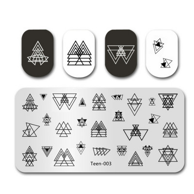 1db Nail Art luxus márka logó körömbélyegző lemez (6x12) körömbélyegző lemezek tervező körömbélyegző lemez Biutee márka Desigen