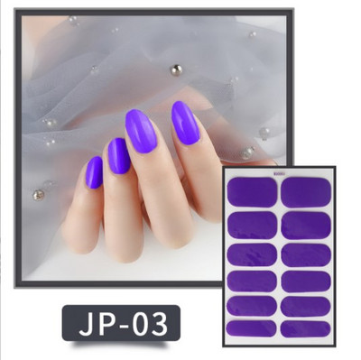 Öntapadó körömmatricák letéphető tömör csillámos teljes fedésű kész körömmatricák dekoráció vízálló körömlakk csík