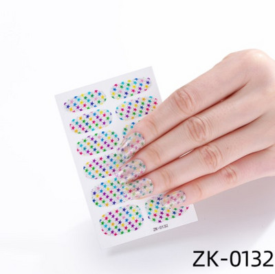 Öntapadó körömmatricák letéphető tömör csillámos teljes fedésű kész körömmatricák dekoráció vízálló körömlakk csík