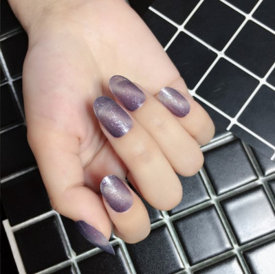 Öntapadó körömmatricák letéphető tömör csillámos teljes fedésű kész körömmatricák dekoráció vízálló körömlakk csík