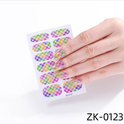 Öntapadó körömmatricák letéphető tömör csillámos teljes fedésű kész körömmatricák dekoráció vízálló körömlakk csík