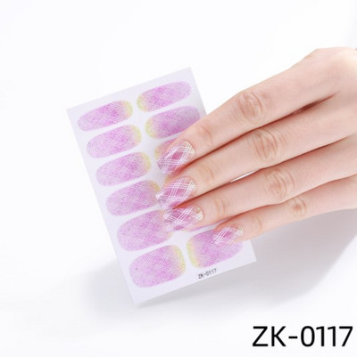 Öntapadó körömmatricák letéphető tömör csillámos teljes fedésű kész körömmatricák dekoráció vízálló körömlakk csík