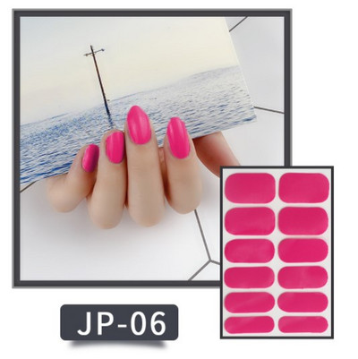 Öntapadó körömmatricák letéphető tömör csillámos teljes fedésű kész körömmatricák dekoráció vízálló körömlakk csík