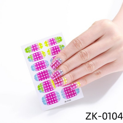 Öntapadó körömmatricák letéphető tömör csillámos teljes fedésű kész körömmatricák dekoráció vízálló körömlakk csík