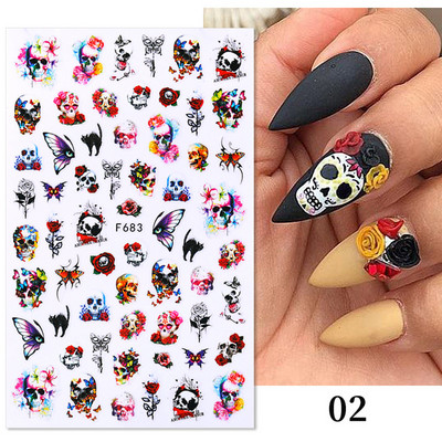 3D karácsonyi körömdísz matricák csillogó arany fehér színes csillogó geometria hópehely téli csúszka körömfóliák