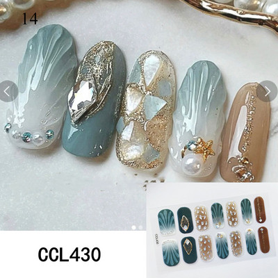 Körömlakk csíkok Öntapadó Art Design matrica Teljesen fedő gél pakolások Színes matricák nőknek matricák dekorációs csúszkák