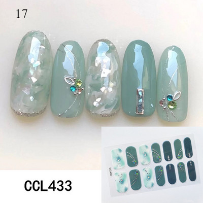 Körömlakk csíkok Öntapadó Art Design matrica Teljesen fedő gél pakolások Színes matricák nőknek matricák dekorációs csúszkák