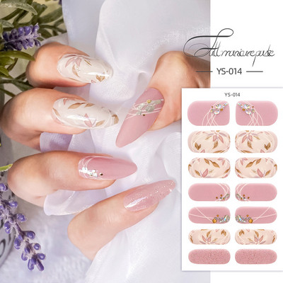 Körömlakk csíkok Öntapadó Art Design matrica Teljesen fedő gél pakolások Színes matricák nőknek matricák dekorációs csúszkák