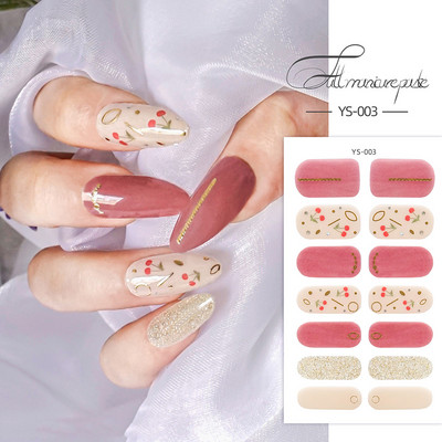 Körömlakk csíkok Öntapadó Art Design matrica Teljesen fedő gél pakolások Színes matricák nőknek matricák dekorációs csúszkák