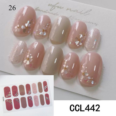 Körömlakk csíkok Öntapadó Art Design matrica Teljesen fedő gél pakolások Színes matricák nőknek matricák dekorációs csúszkák