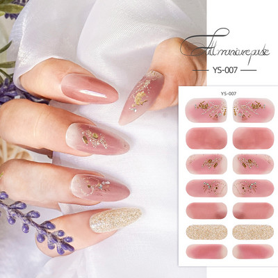 Körömlakk csíkok Öntapadó Art Design matrica Teljesen fedő gél pakolások Színes matricák nőknek matricák dekorációs csúszkák