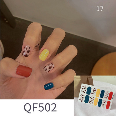 Körömlakk csíkok Öntapadó Art Design matrica Teljesen fedő gél pakolások Színes matricák nőknek matricák dekorációs csúszkák