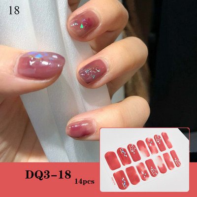 Körömlakk csíkok Öntapadó Art Design matrica Teljesen fedő gél pakolások Színes matricák nőknek matricák dekorációs csúszkák