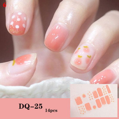 Körömlakk csíkok Öntapadó Art Design matrica Teljesen fedő gél pakolások Színes matricák nőknek matricák dekorációs csúszkák