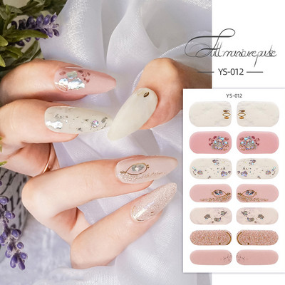 Körömlakk csíkok Öntapadó Art Design matrica Teljesen fedő gél pakolások Színes matricák nőknek matricák dekorációs csúszkák