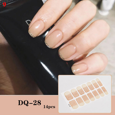 Körömlakk csíkok Öntapadó Art Design matrica Teljesen fedő gél pakolások Színes matricák nőknek matricák dekorációs csúszkák