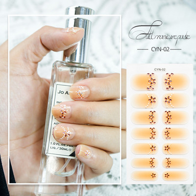 Körömlakk csíkok Öntapadó Art Design matrica Teljesen fedő gél pakolások Színes matricák nőknek matricák dekorációs csúszkák