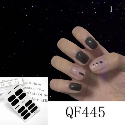 Körömlakk csíkok Öntapadó Art Design matrica Teljesen fedő gél pakolások Színes matricák nőknek matricák dekorációs csúszkák