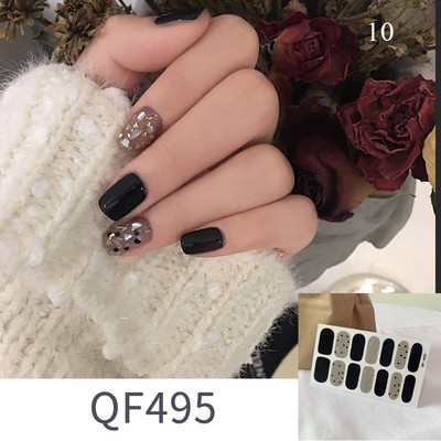 Körömlakk csíkok Öntapadó Art Design matrica Teljesen fedő gél pakolások Színes matricák nőknek matricák dekorációs csúszkák