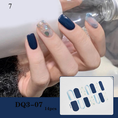 Körömlakk csíkok Öntapadó Art Design matrica Teljesen fedő gél pakolások Színes matricák nőknek matricák dekorációs csúszkák