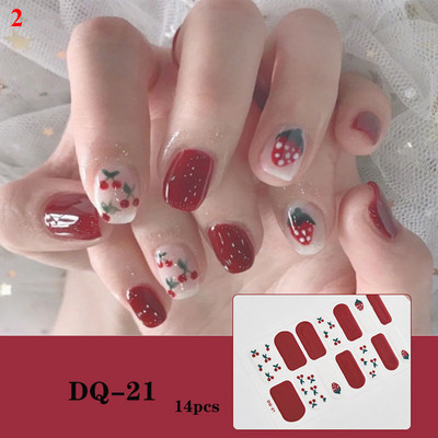 Körömlakk csíkok Öntapadó Art Design matrica Teljesen fedő gél pakolások Színes matricák nőknek matricák dekorációs csúszkák