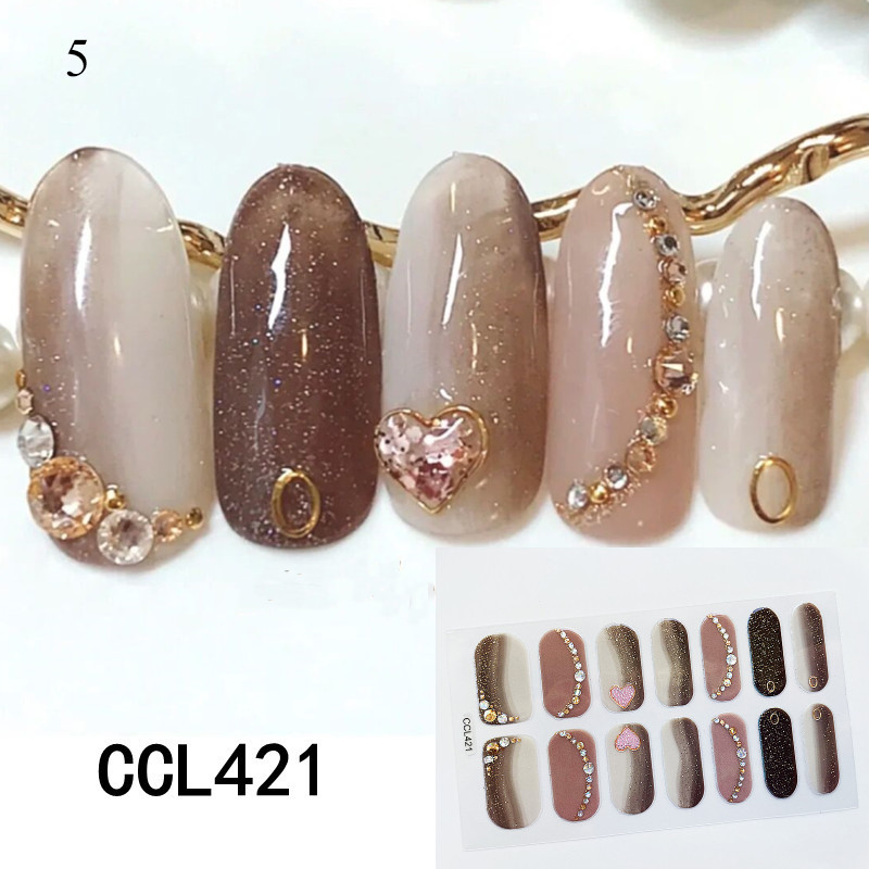 Körömlakk csíkok Öntapadó Art Design matrica Teljesen fedő gél pakolások Színes matricák nőknek matricák dekorációs csúszkák