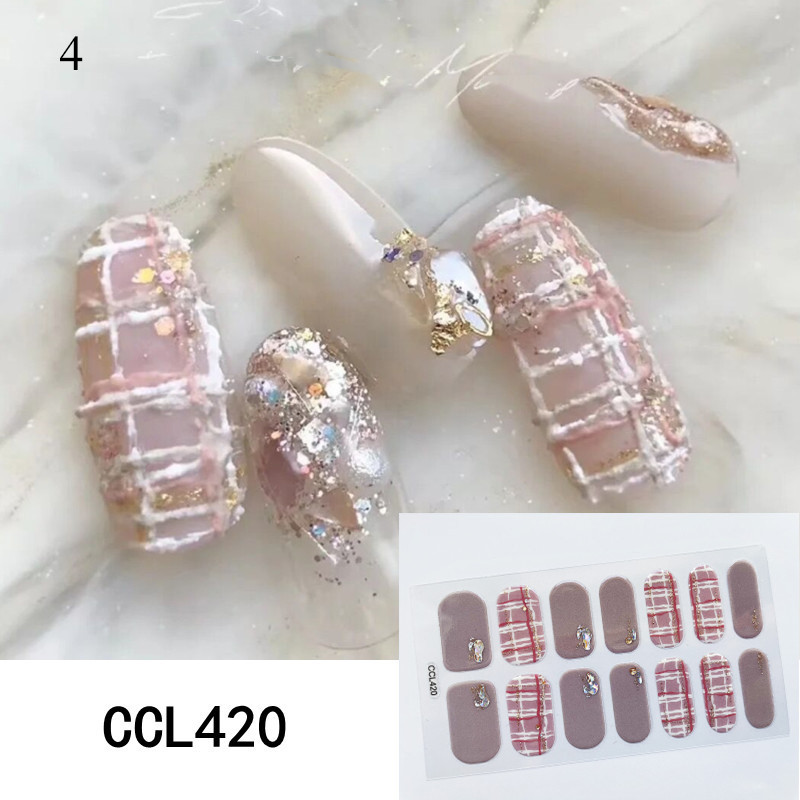 Körömlakk csíkok Öntapadó Art Design matrica Teljesen fedő gél pakolások Színes matricák nőknek matricák dekorációs csúszkák