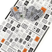 1db 3D betűs csúszka matricák körömdíszítések matricák ragasztós feliratok ábécé fóliák pakolások manikűr eszköz