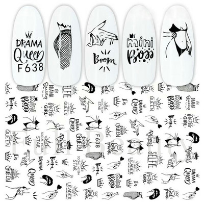 3D piros szív köröm matricák rózsa virág szexi ajkak csúszkák szerető levél lézer köröm fólia matricák Valentin manikűr dekoráció LACJ-038