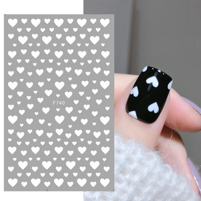 3D piros szív köröm matricák rózsa virág szexi ajkak csúszkák szerető levél lézer köröm fólia matricák Valentin manikűr dekoráció LACJ-038