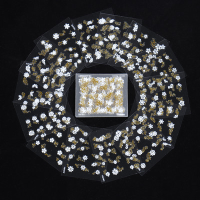 50 lapos körömmatrica 3D virágos körömmatrica matrica véletlenszerű mintás öntapadó körömmatrica dekor 50 db körömmatrica