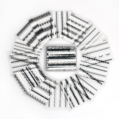 50 lapos körömmatrica 3D virágos körömmatrica matrica véletlenszerű mintás öntapadó körömmatrica dekor 50 db körömmatrica