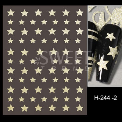 Fényvisszaverő ezüst csillogó matricák 3D köröm matricák holografikus örvénylő csíkok vonalak francia dizájn manikűr dekoráció BEH-232