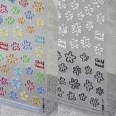 1 lap aranyos 5d színes virágos körömmatricák dombornyomott csúszkák virágmintás műmatricák öntapadó dekorációs manikűr nyár