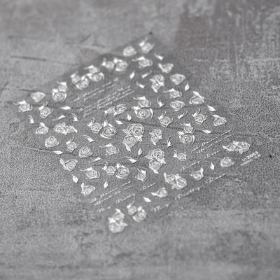 1 lap aranyos 5d színes virágos körömmatricák dombornyomott csúszkák virágmintás műmatricák öntapadó dekorációs manikűr nyár