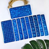 2020-as rozsdamentes acél bélyegzőlemez sablon francia karácsonyi hóember jávorszarvas virágok körömbélyegző eszköz manikűr sablon 12x6cm