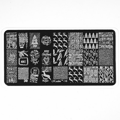 2020-as rozsdamentes acél bélyegzőlemez sablon francia karácsonyi hóember jávorszarvas virágok körömbélyegző eszköz manikűr sablon 12x6cm