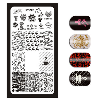 2020-as rozsdamentes acél bélyegzőlemez sablon francia karácsonyi hóember jávorszarvas virágok körömbélyegző eszköz manikűr sablon 12x6cm