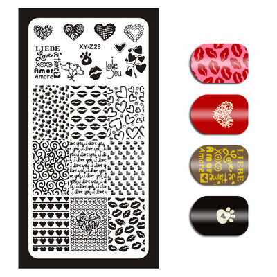 2020-as rozsdamentes acél bélyegzőlemez sablon francia karácsonyi hóember jávorszarvas virágok körömbélyegző eszköz manikűr sablon 12x6cm