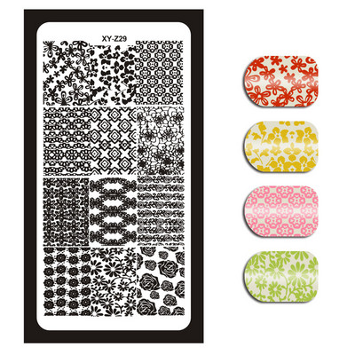 2020-as rozsdamentes acél bélyegzőlemez sablon francia karácsonyi hóember jávorszarvas virágok körömbélyegző eszköz manikűr sablon 12x6cm