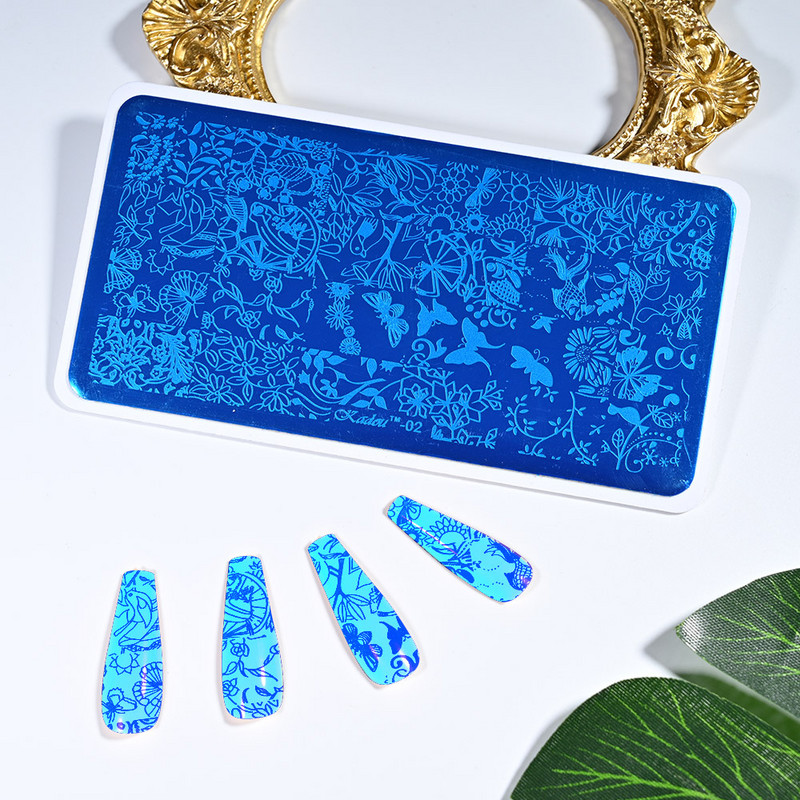 2020-as rozsdamentes acél bélyegzőlemez sablon francia karácsonyi hóember jávorszarvas virágok körömbélyegző eszköz manikűr sablon 12x6cm