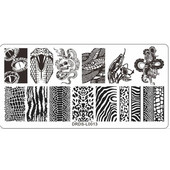 1db Nail Art Wild Animal Bélyegzőlemezek 12*6cm Wild Beast sablon Lemezek Bélyegző Köröm Transzfer sablon Nyomtató Köröm Szerszám J36#