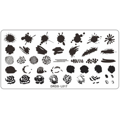 1db Nail Art Wild Animal Bélyegzőlemezek 12*6cm Wild Beast sablon Lemezek Bélyegző Köröm Transzfer sablon Nyomtató Köröm Szerszám J36#