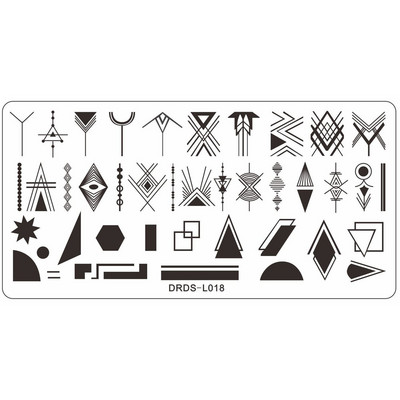 1db Nail Art Wild Animal Bélyegzőlemezek 12*6cm Wild Beast sablon Lemezek Bélyegző Köröm Transzfer sablon Nyomtató Köröm Szerszám J36#