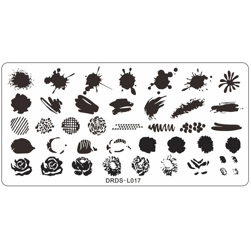 1db Nail Art Wild Animal Bélyegzőlemezek 12*6cm Wild Beast sablon Lemezek Bélyegző Köröm Transzfer sablon Nyomtató Köröm Szerszám J36#