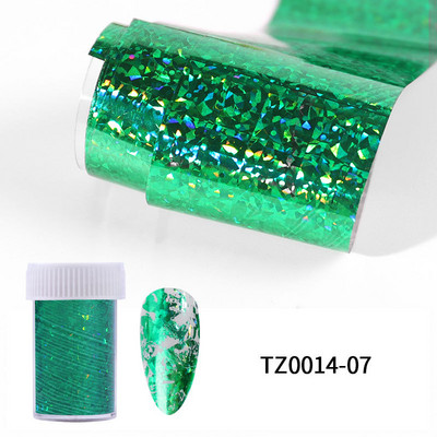 1 Box Charm Fóliák Köröm Holografikus Transzfer Fólia Pakolások Matricák Matricák Körömdíszítések Csillagos papír Manikűr dekor készlet